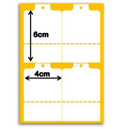Etiquetas de Papel Couche, 40mm x 60mm, 12 Bobinas Etiquetas de Papel Couche, 40mm x 60mm, 12 Bobinas