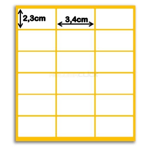 Etiquetas de Papel Couche, 34mm x 23mm, 30 Bobinas Etiquetas de Papel Couche, 34mm x 23mm, 30 Bobinas